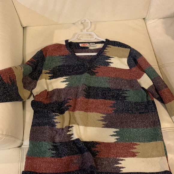 Medium Vintage V neck sweater - Picture 2 of 2